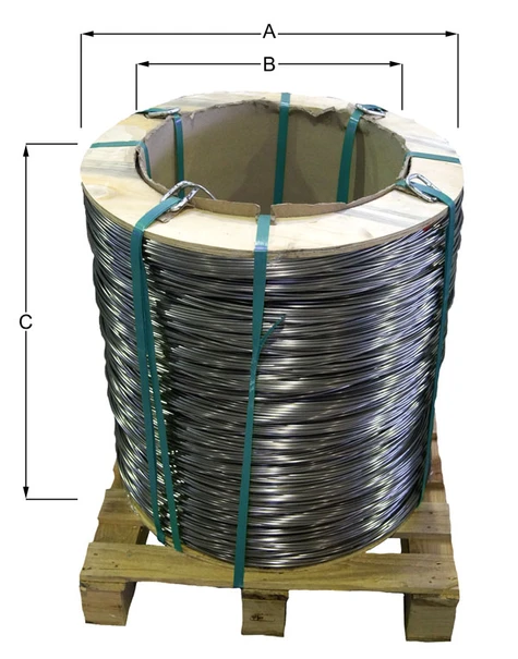 Wire on pallet